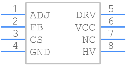 NCP1200AD60R2 - onsemi - PCB symbol