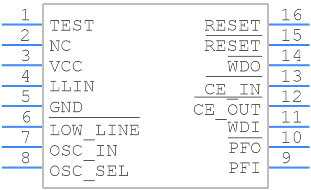 MAX697EWE+ - Analog Devices - PCB symbol