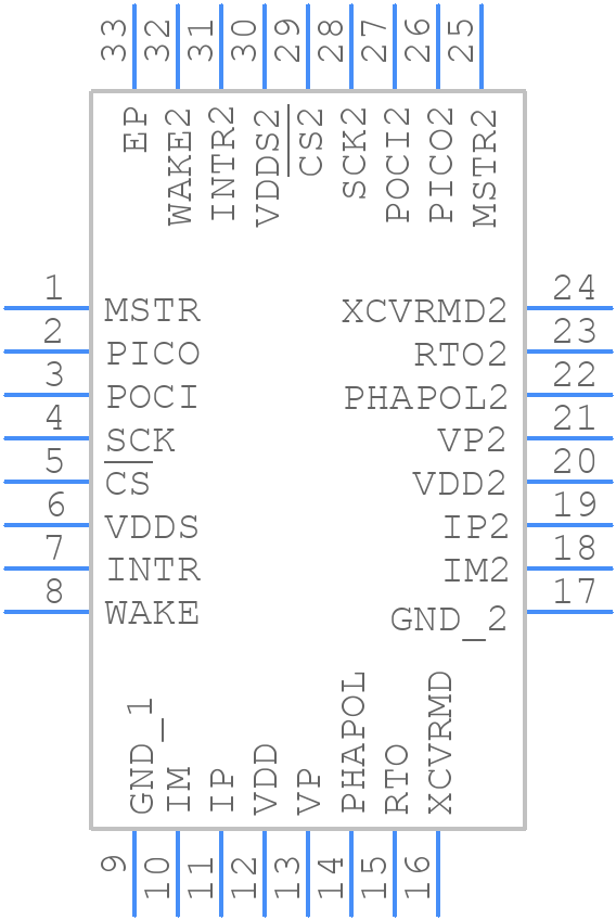 ADBMS6822WCCSZ - Analog Devices - PCB symbol