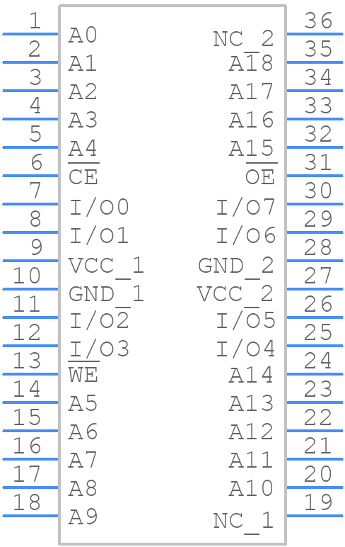 CY7C1049G30-10VXIT - Infineon - PCB symbol