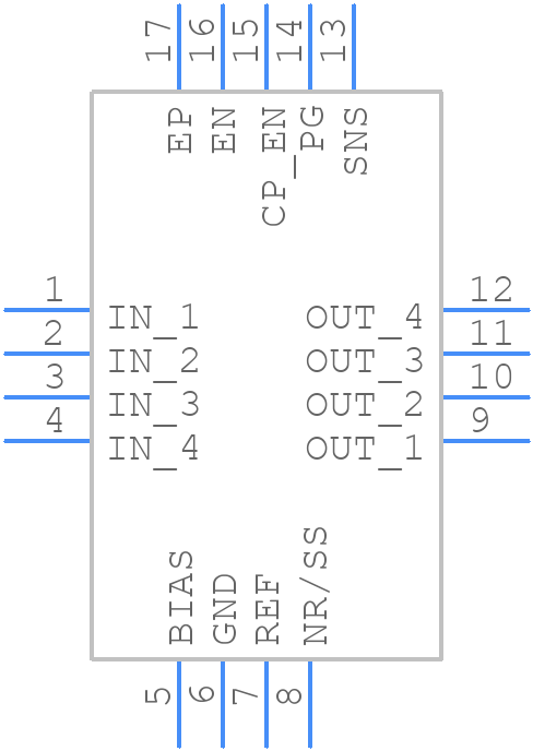 TPS7A5701RTER - Texas Instruments - PCB symbol