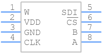 AD5160BRJZ10-R2 - Analog Devices - PCB symbol