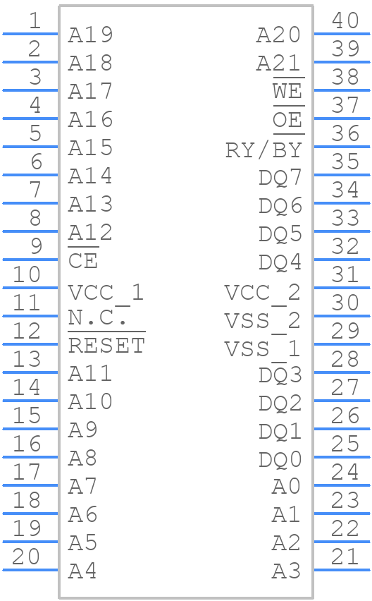 MBM29F033C-90PTN - Ramxeed - PCB symbol