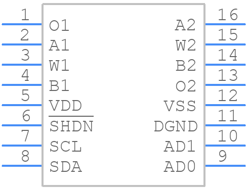 AD5242BRZ1M - Analog Devices - PCB symbol