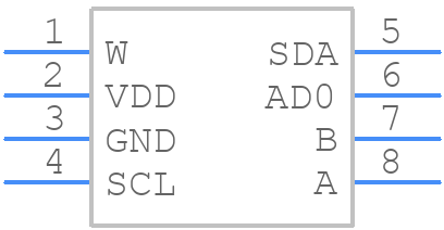 AD5245BRJZ5-R2 - Analog Devices - PCB symbol