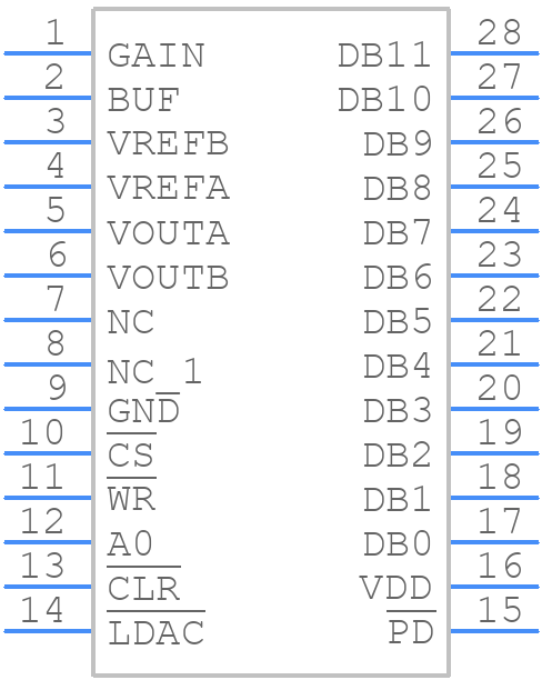 AD5342BRUZ - Analog Devices - PCB symbol