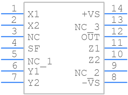 AD534JD - Analog Devices - PCB symbol