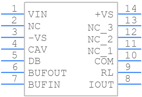 AD536AJQ - Analog Devices - PCB symbol