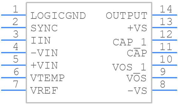 AD537JD - Analog Devices - PCB symbol