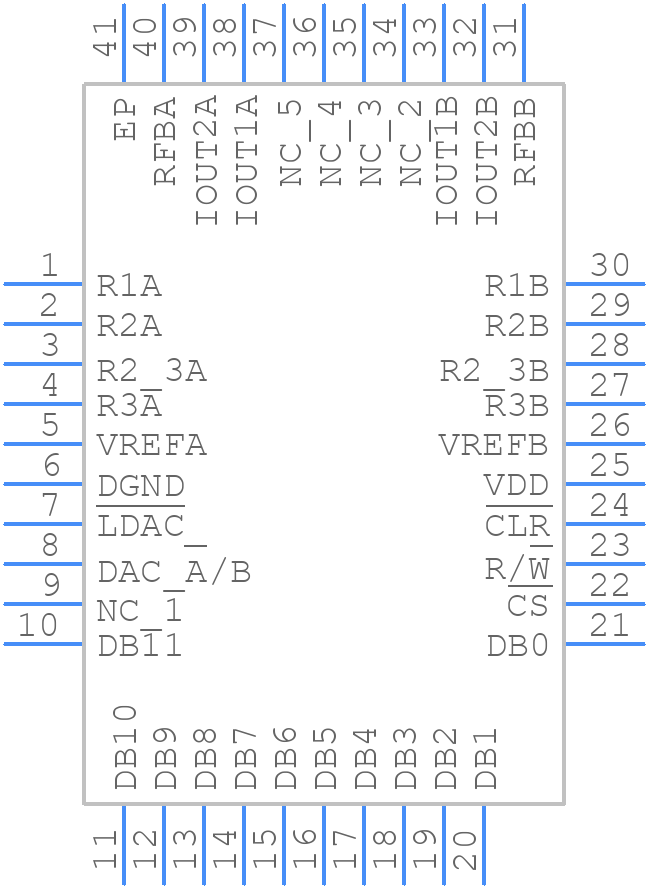 AD5405YCPZ - Analog Devices - PCB symbol