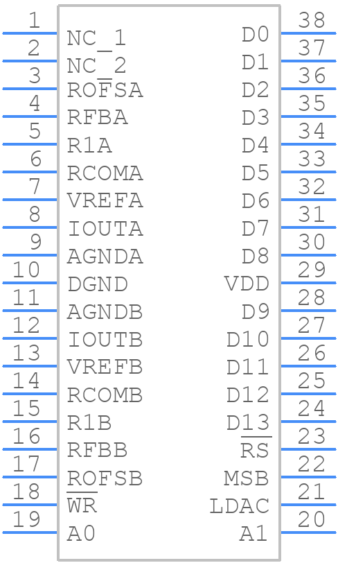 AD5557CRUZ - Analog Devices - PCB symbol