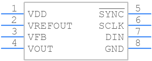 AD5620ARJZ-2500RL7 - Analog Devices - PCB symbol
