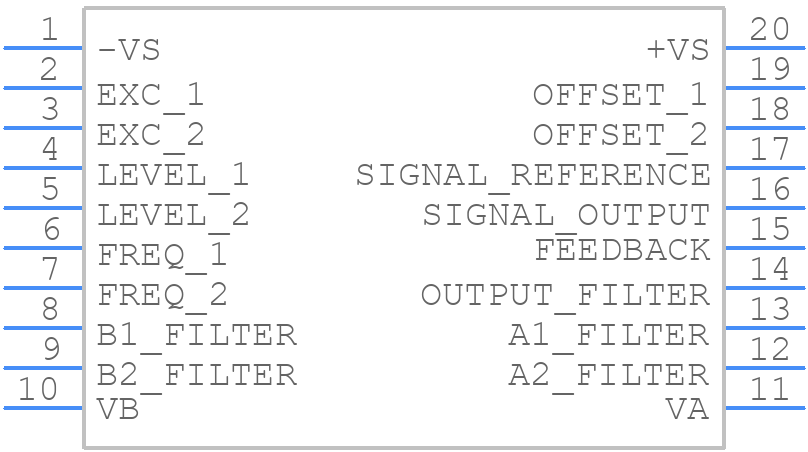 AD598SD/883B - Analog Devices - PCB symbol