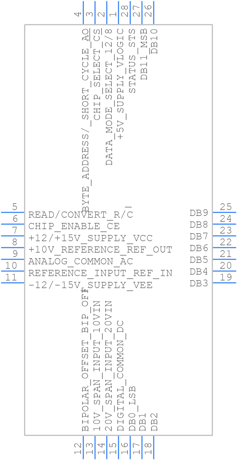AD574AJPZ - Analog Devices - PCB symbol