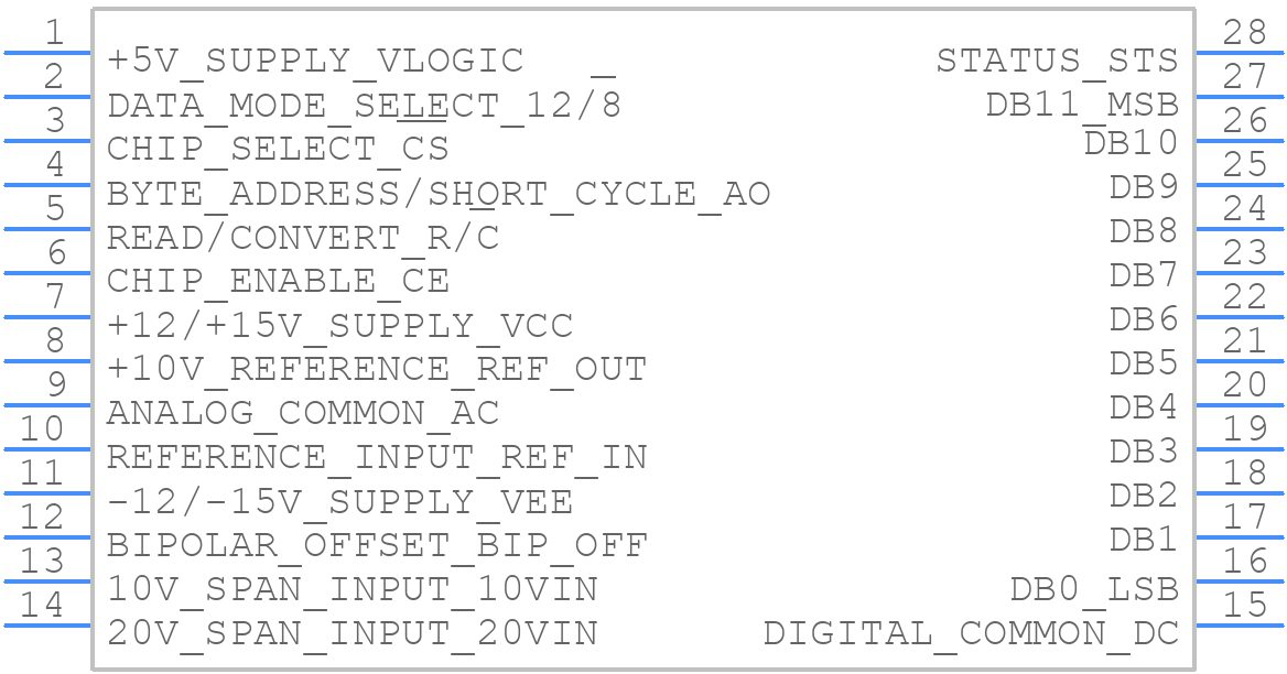AD574AKNZ - Analog Devices - PCB symbol