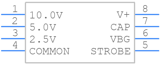 AD584KNZ - Analog Devices - PCB symbol