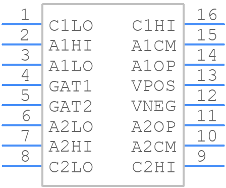 AD600JNZ - Analog Devices - PCB symbol