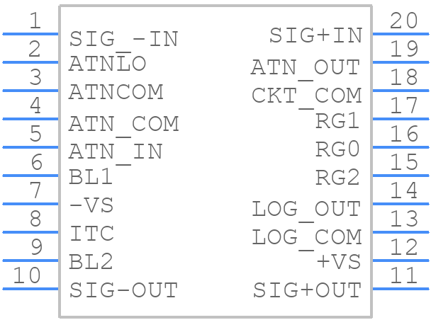 AD640JNZ - Analog Devices - PCB symbol