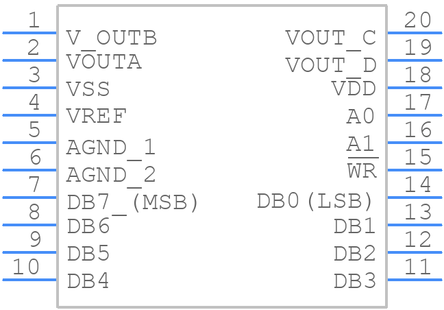 AD7226KNZ - Analog Devices - PCB symbol