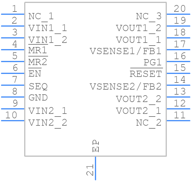 TPS70758PWPG4 - Texas Instruments - PCB symbol