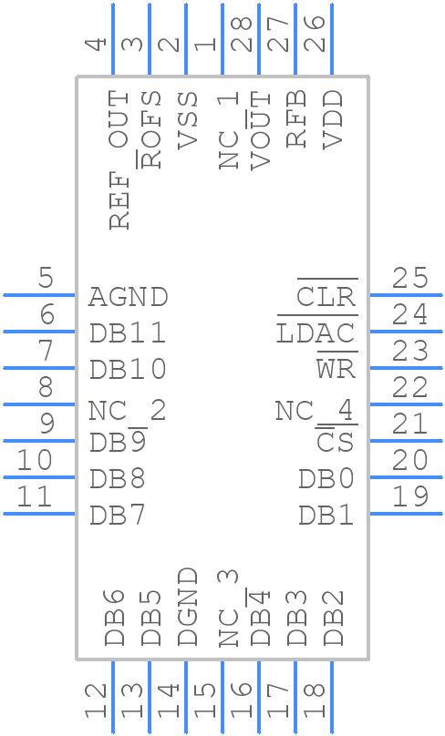 AD7245AAPZ - Analog Devices - PCB symbol