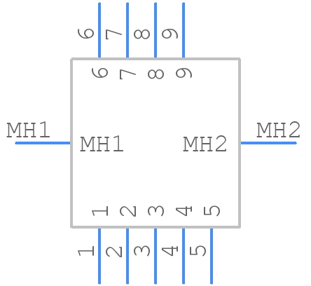 XM3F-0920-112 - Omron Electronics - PCB symbol