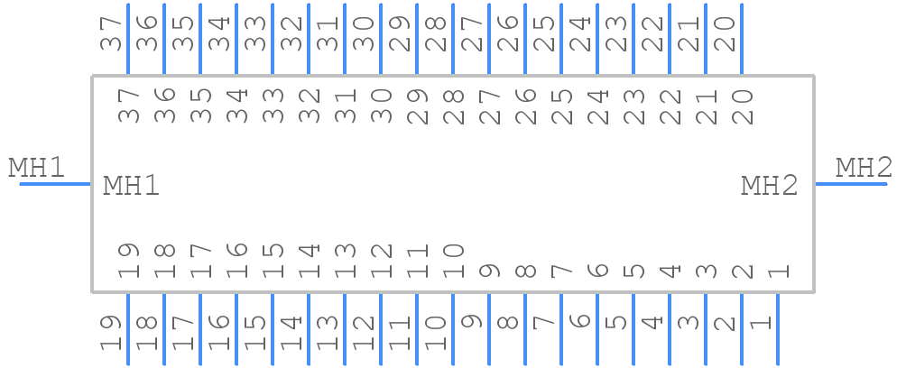 XM3F-3720-112 - OMRON Electronics - PCB symbol