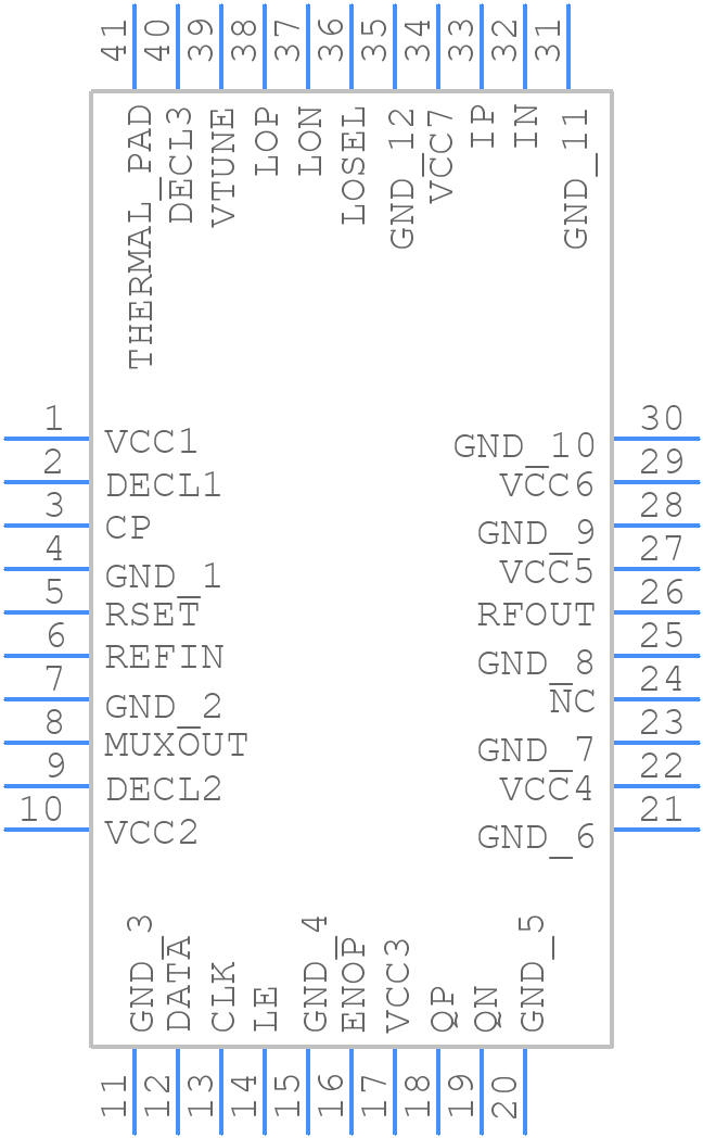 ADRF6702ACPZ-R7 - Analog Devices - PCB symbol