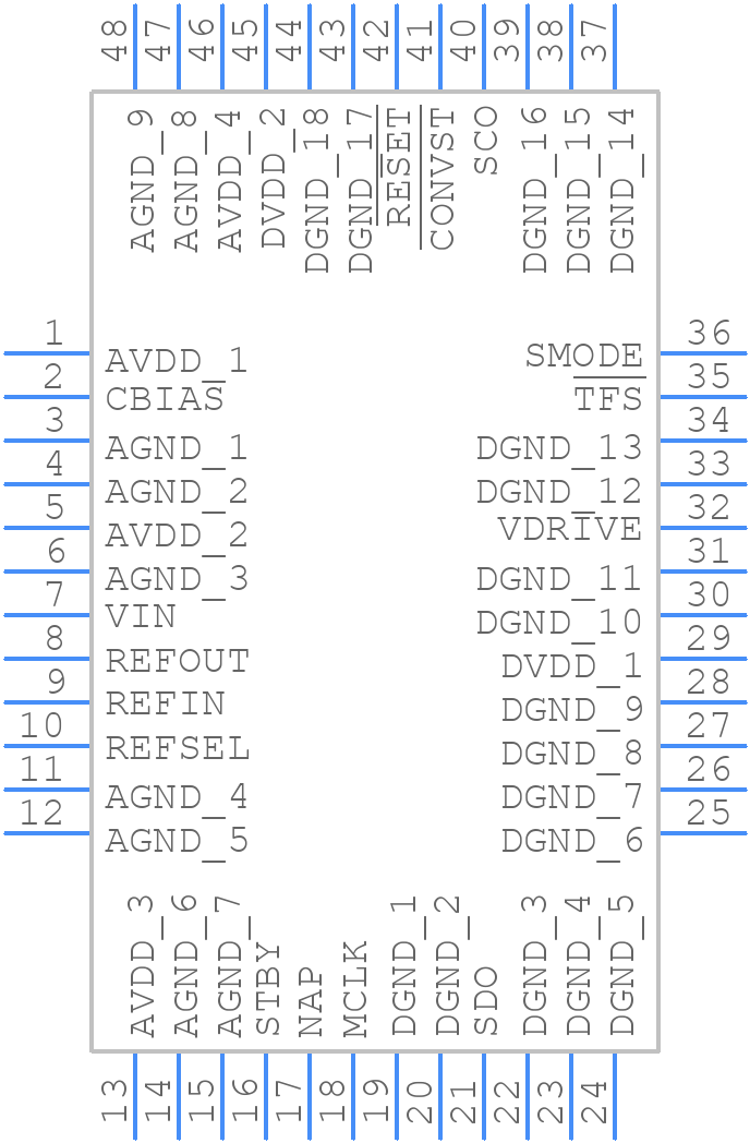 AD7485BSTZ - Analog Devices - PCB symbol