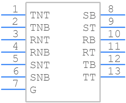 NSJ12HL - Neutrik - PCB symbol
