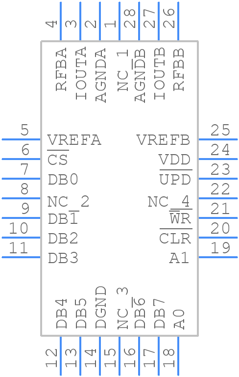 AD7537JPZ - Analog Devices - PCB symbol
