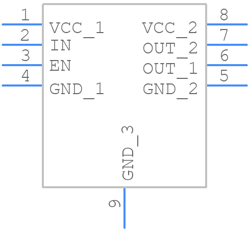 IXDD609D2TR - LITTELFUSE - PCB symbol