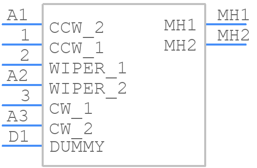 RK14K1240D04 - ALPS Electric - PCB symbol