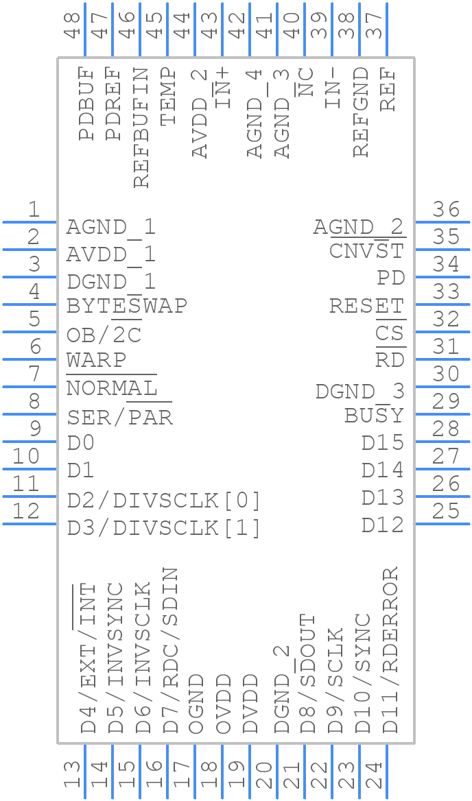 AD7622BSTZ - Analog Devices - PCB symbol