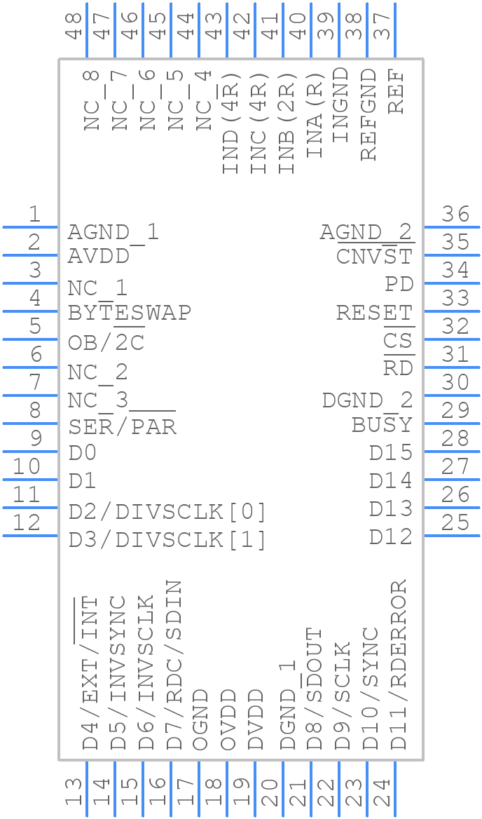 AD7663ASTZ - Analog Devices - PCB symbol