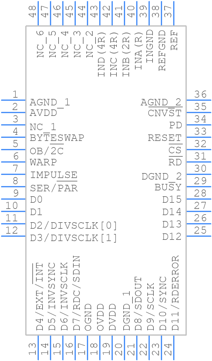 AD7665ASTZ - Analog Devices - PCB symbol
