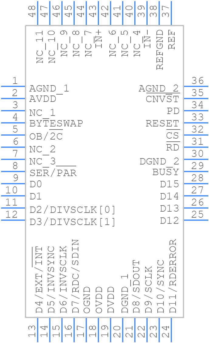 AD7676ASTZ - Analog Devices - PCB symbol