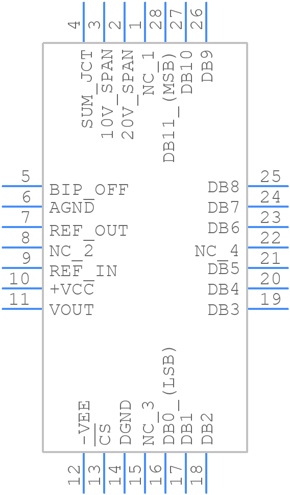 AD767KPZ - Analog Devices - PCB symbol