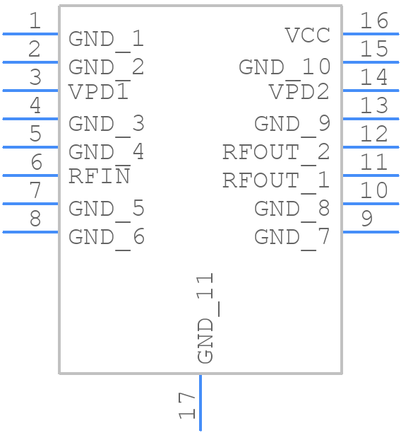 HMC450QS16GETR - Analog Devices - PCB symbol