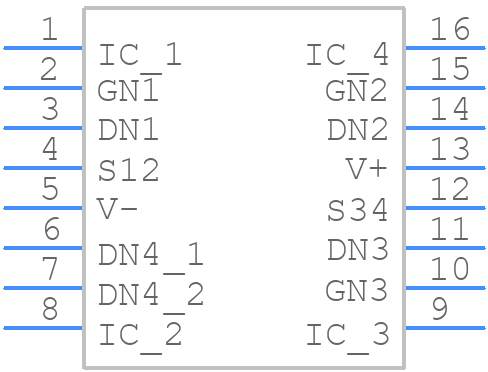 ALD110804SCL - Advanced Linear Devices Inc. - PCB symbol
