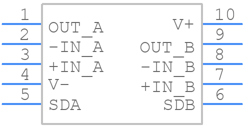 LMV712Q1MM/NOPB - Texas Instruments - PCB symbol