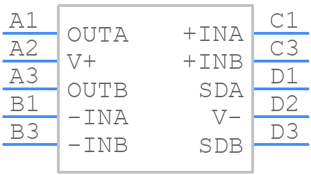 LMV712TLX/NOPB - Texas Instruments - PCB symbol