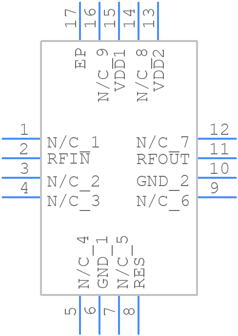 HMC618ALP3ETR - Analog Devices - PCB symbol