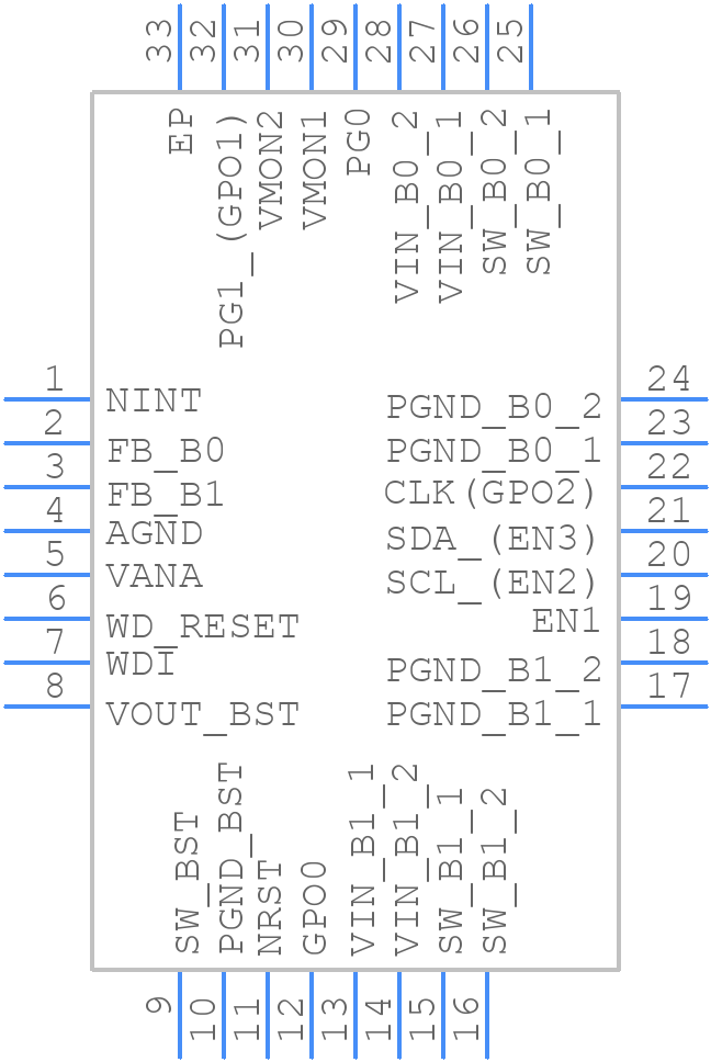 LP87702DRHBTQ1 - Texas Instruments - PCB symbol