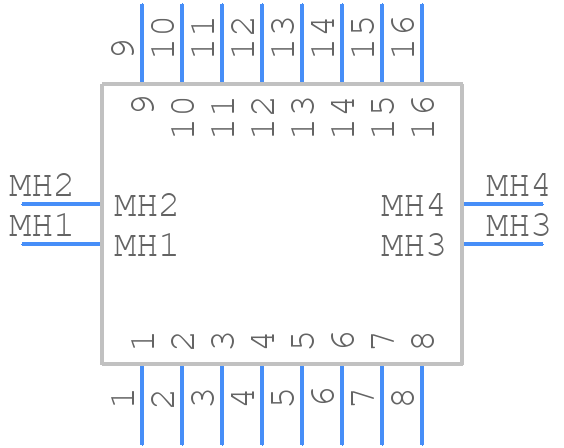 M80-8281645 - Harwin - PCB symbol