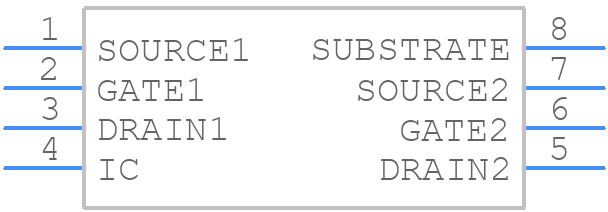 ALD1101ASAL - Advanced Linear Devices Inc. - PCB symbol