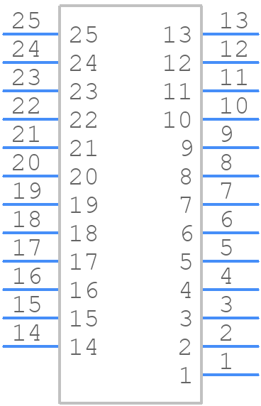 L17ED25S30 - Amphenol Communications Solutions - PCB symbol