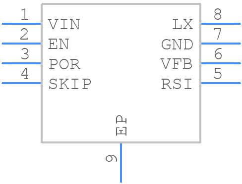ISL8009AIRZ-T - Renesas Electronics - PCB symbol