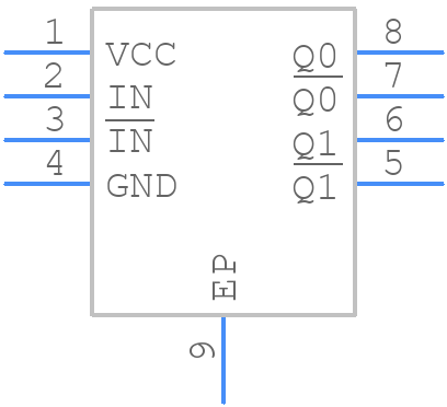 SY89835UMG-TR - Microchip - PCB symbol