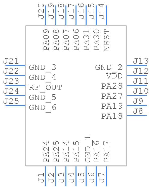 ATSAMR30M18A-I/RM100 - Microchip - PCB symbol